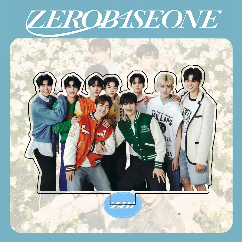 KPOP ZB1 Selfie Photo Acrylic Stand Figure Boy Planet Model Transparent Desktop Ricky ZEROBASEONE Fans Collections