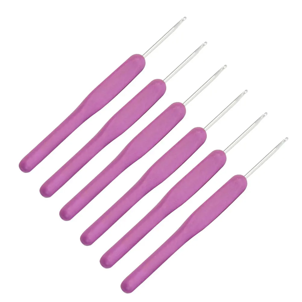 

8Pcs Aluminum Crochet Hooks 2.5-6Mm Lightweight Ergonomic Crochet Knitting Needles for Sweater Lace Purple Knitting Needles
