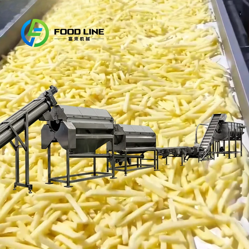 

Commercial Potato Fries Machinery Automatic Frozen French Fry Production Line Factory Price