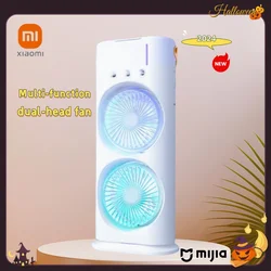 Xiaomi-Ar Condicionado Portátil Ventilador de Pulverização, Ventilador Humidificado, Luz Noturna, Carregamento USB, Baixo, 3 Velocidade