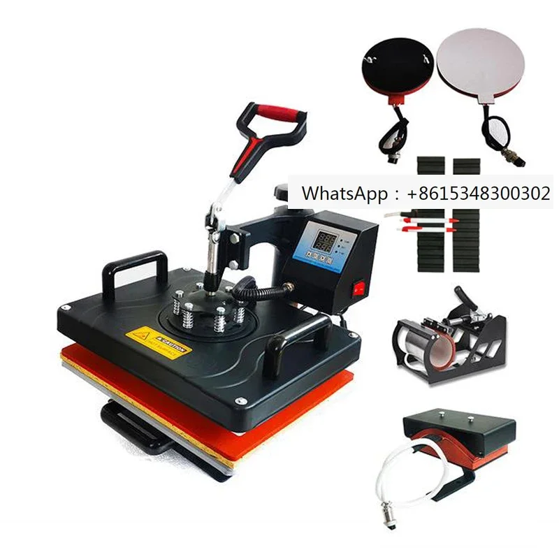 6 in 1 T shirt heat press machine  6 in 1 combo heat press machine heating press machine