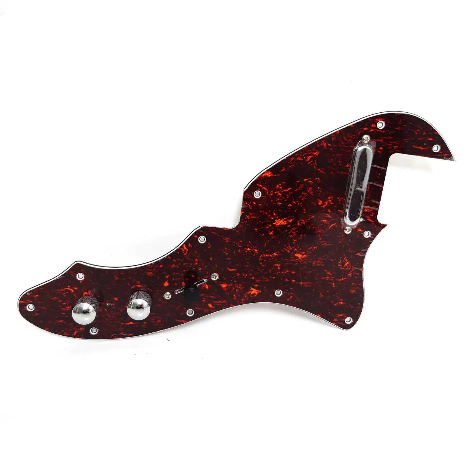 Guitar Prewired Loaded Pickguard Red Tortoise For TL Thinline 69 Electric Guitars Replacement Parts