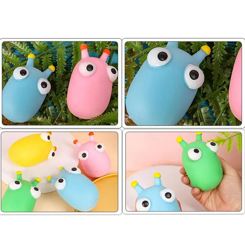 Eye Popping Squeeze Toy Squeezy Animals With Pop Out Eyes Funny Sensory Stress Relief Fidget Balls Novelty Eye Popping Toy