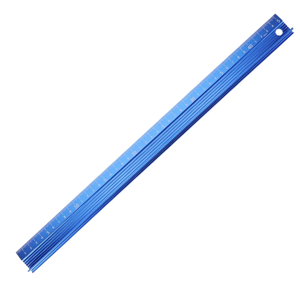 20CM 30CM 45CM 60CM Cutting Ruler Metal Ruler Anti Slip Aluminum Alloy Straight Edge Ruler Scale Ruler Measurement Drafting Tool
