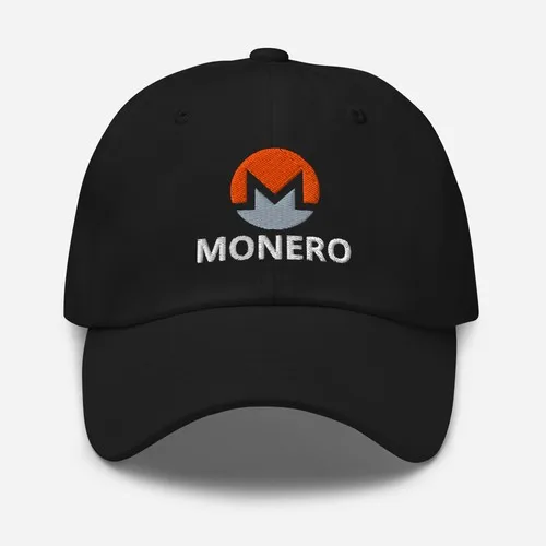 Mit Monero Crypto Trading bestickte Papa-Mütze/Mütze