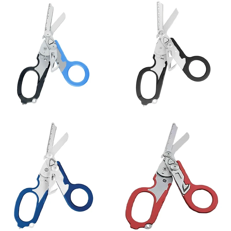 Multifunction Portable Emergency Shears Folding Scissors For Outdoor Survival Tool