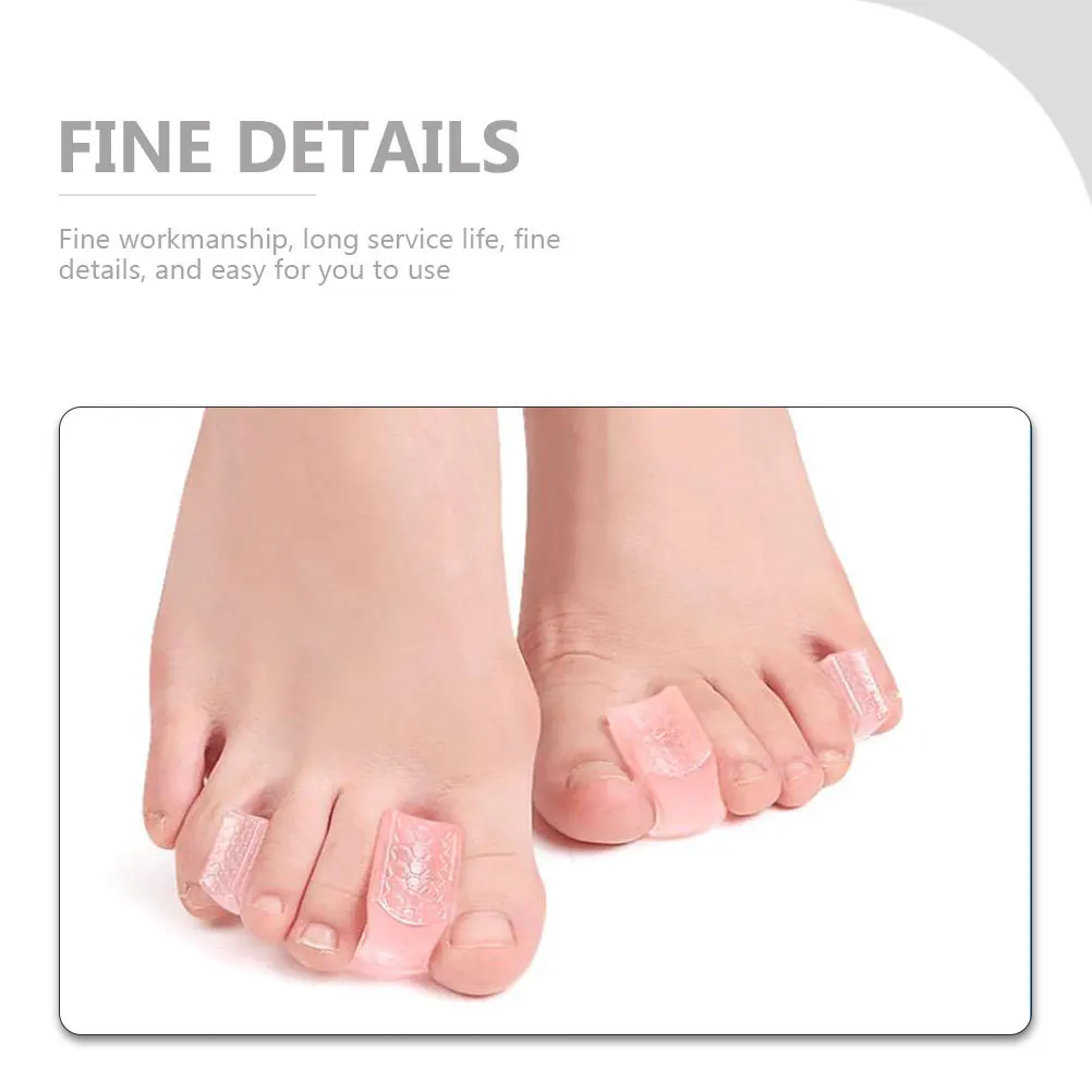 

6pcs Toe Spacers For Women Men Overlapping Hammer Toes Valgus Correction Foot Care Tool Bunion Separator Orthotic
