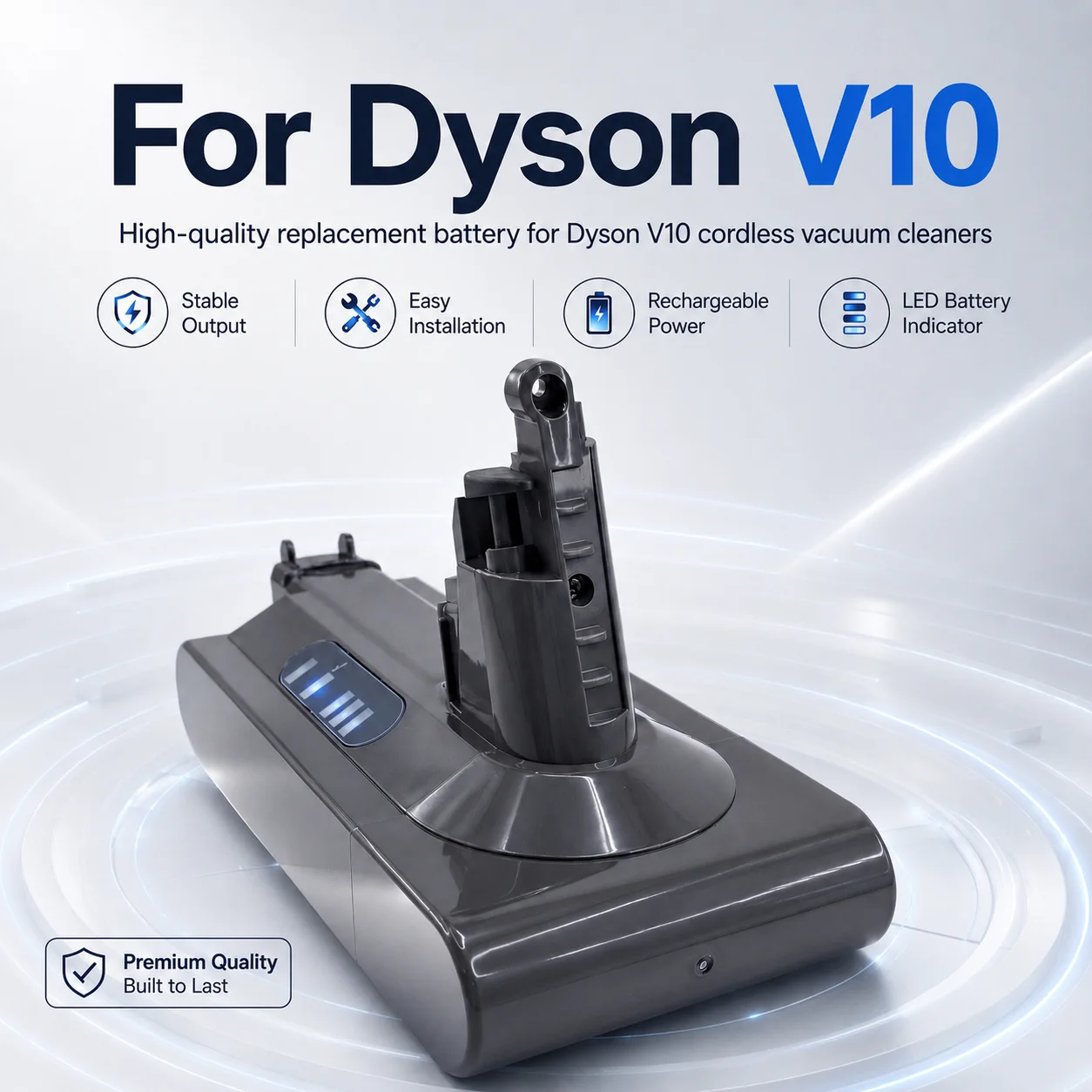 

25.2V 16800mAh/28000mAh Replacement Battery for Dyson V10 Absolute Fluffy Animal Motorhead SV12 969352 Cordless Vacuum Cleaner
