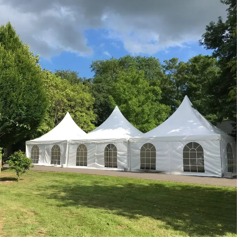 for WT Brand 20 Person Camping Tent 6x6m Pagoda Tent for Wedding Event Party Garden Exhibition Rental Factory Direct