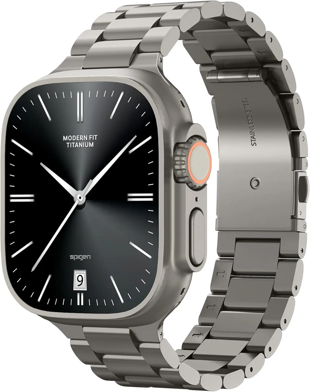 

Modern Fit Apple Watch Band Compatible with Ultra 3/2/1, Series 11/10, 9/8/7, SE3/SE2/SE, Premium Business Strap