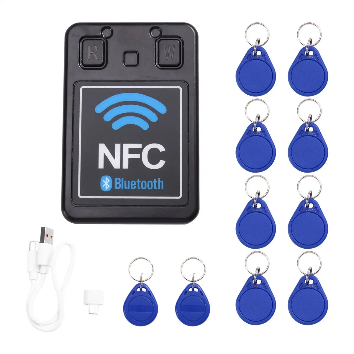 [T28C] NFC-PRO Dual-Band Bluetooth + Applet RFID Smart Chip Card Copier Encryption Key Reader 13.56Mhz 125Khz Clone Rewritable