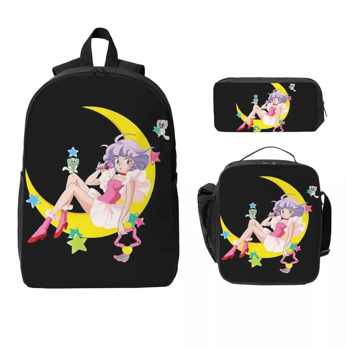 

Кремовый рюкзак Mami, студенческая сумка для книг для мальчиков и девочек, школьная сумка, компьютерные сумки на плечо, изолированная сумка для обеда 3 шт., пенал