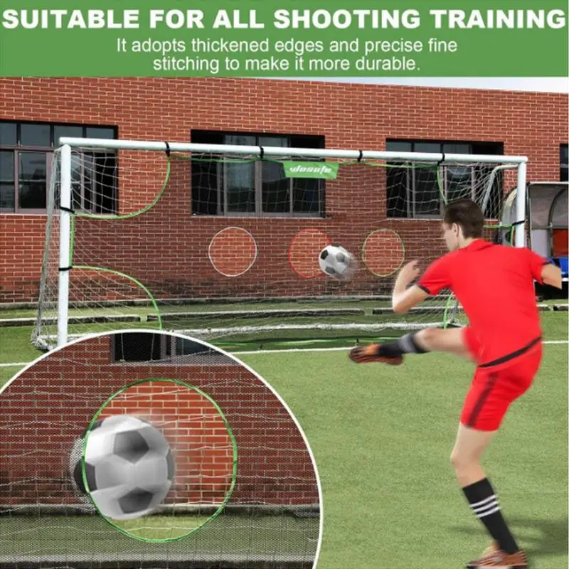 Football Target Net 1/3/5 Hole Detachable Soccer Goal Training Net Football Shooting Target Practice Equipment For Kids Adults