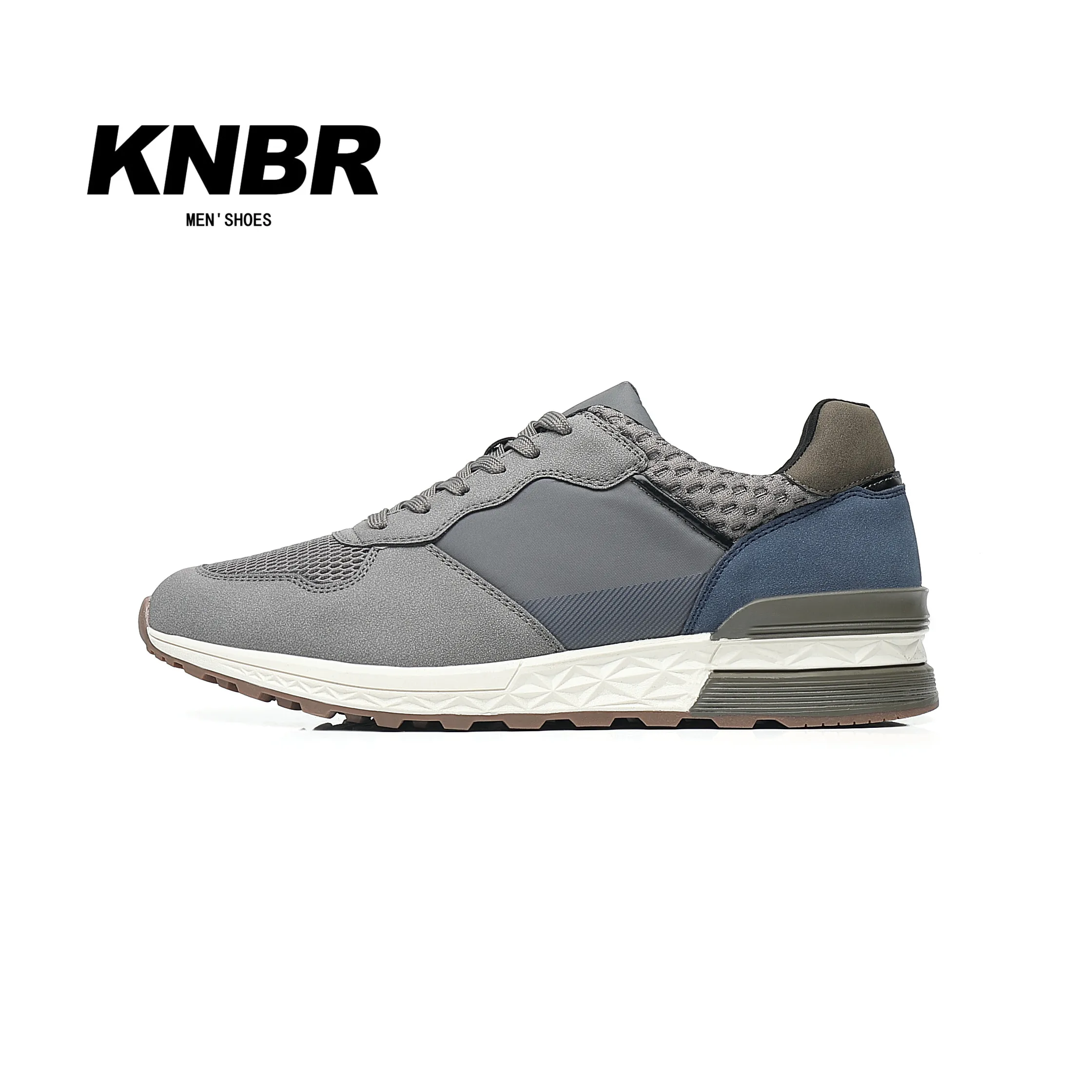 KNBR espadrilles décontractées 2024 hommes formateurs en cuir chaussures confortables pour la marche randonnée Jogging Sport hommes formateurs hommes chaussures