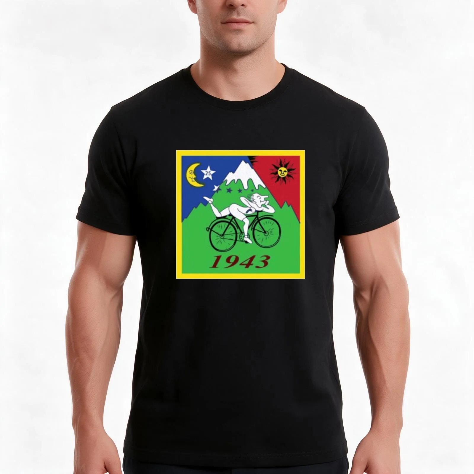 Bike Trip 1943 Lsd Acid Dr Albert Hofmann T T-Shirt Summer Casual Cotton Tee Oversized Streetwear Tops Vintage Graphic Print