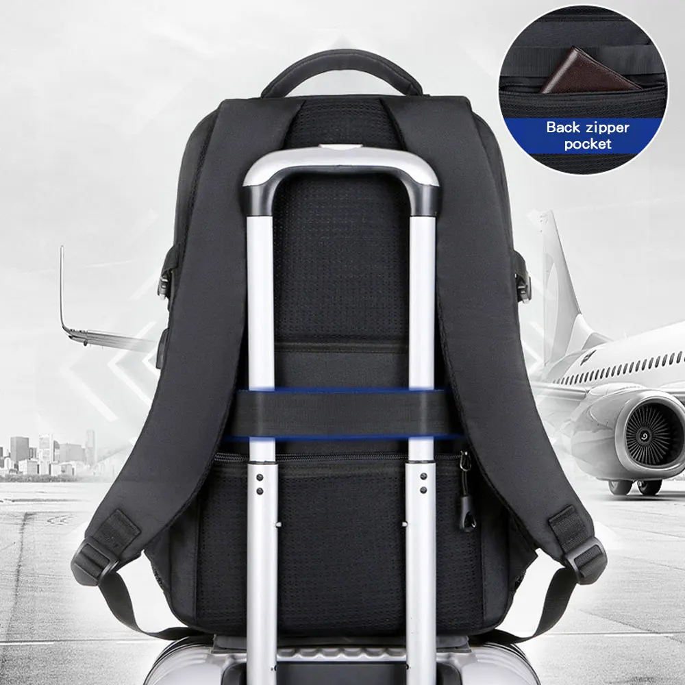 الأعمال تخفيف حقيبة الكمبيوتر المحمول الرجال الهدايا العصرية عارضة النايلون للماء سعة كبيرة العمل حقيبة مدرسية حقيبة السفر الرجال #4