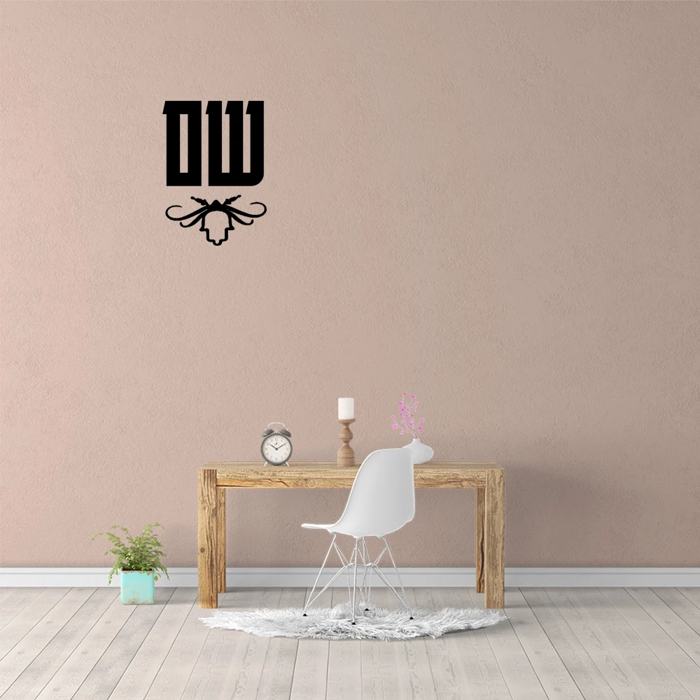 1 pc hot sale Customized Hebrew text Sign wallpaper Family New bedroom House Door Plate Indication waterproof Wall Stickers