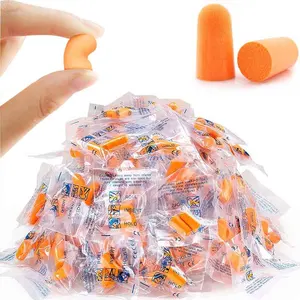 20/50/100Pairs Soundproof Noise Reducing Earplugs Individually Packaged Protect Hearing Suitable For Learning Quiet Sleep Night