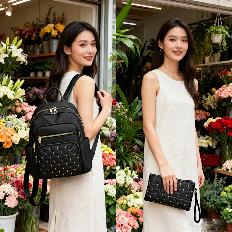 Модная, легкая и повседневная комбинированная сумка, подходящая для выхода на выход для встреч и путешествий.