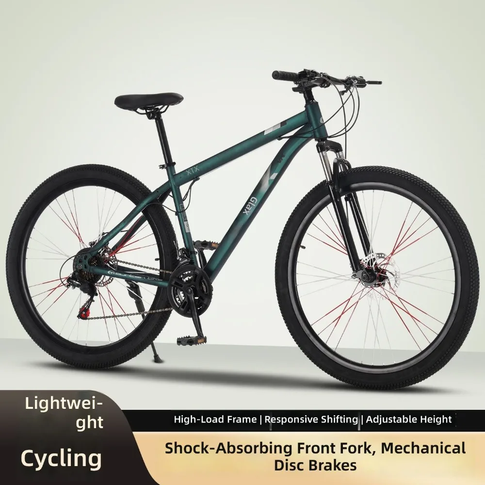 Bicicleta de Montaña de Aluminio de 29 Pulgadas para Adultos con 21 Velocidades y Suspensión Delantera con Amortiguación, Suministro Directo de Fábrica