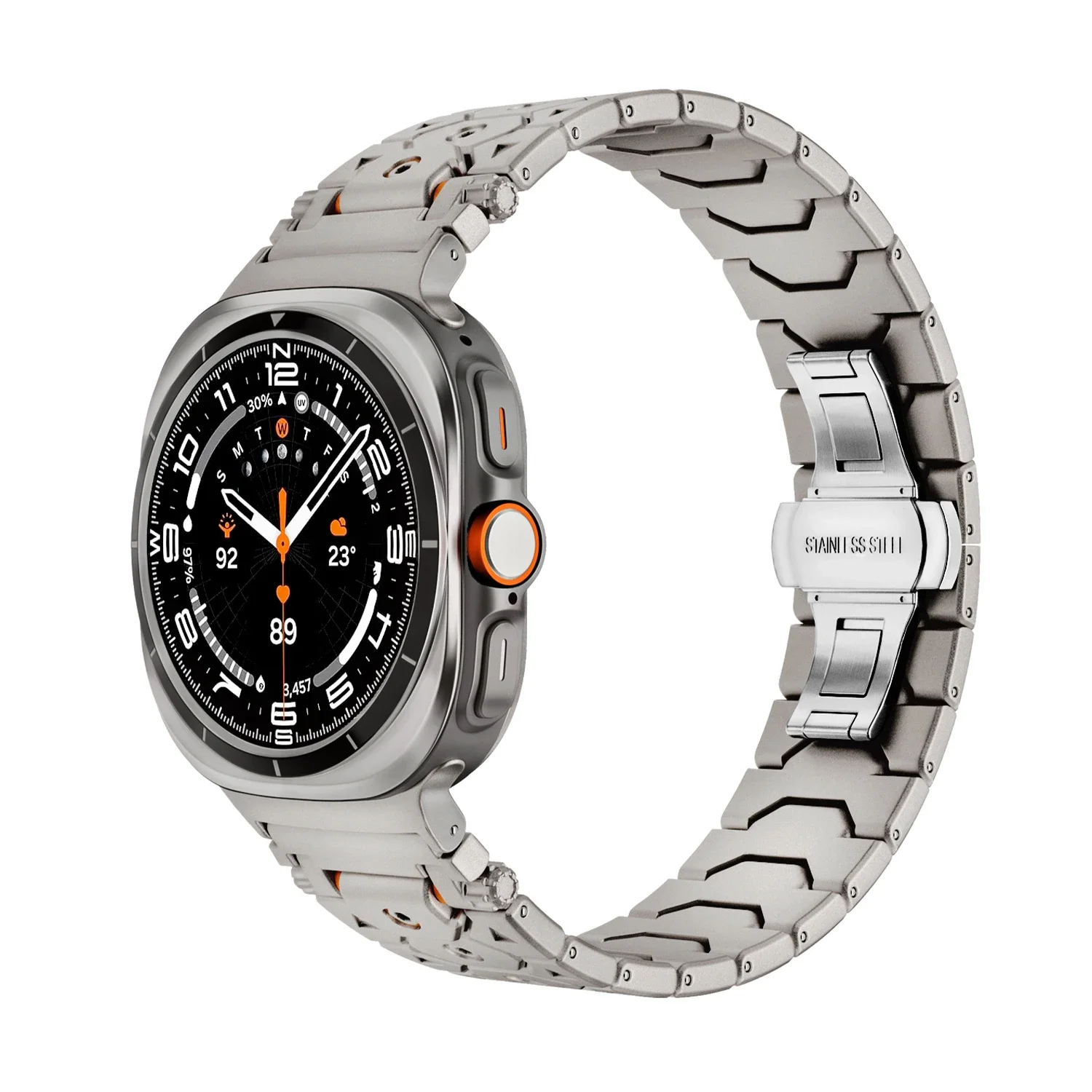 Stainless Steel Luxury Strap for Samsung Galaxy Watch Ultra 7 Band 47mm Men Business Bracelet Correa for samsung ultra Watchband