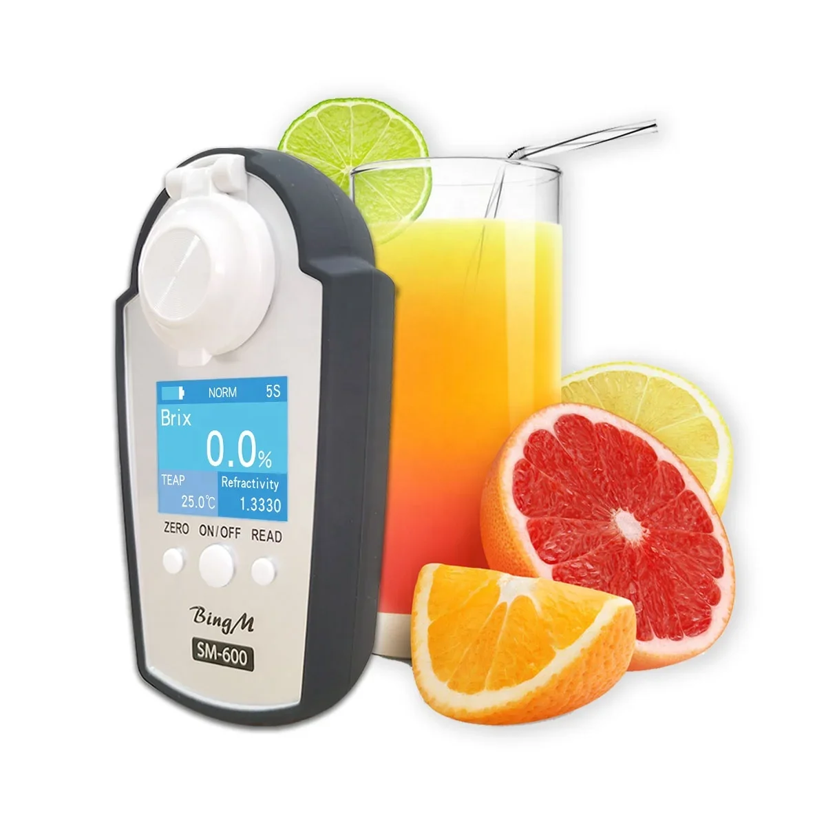 

2025 hot sale Digital Refractometer Sugar Brix Meter Fruit Sugar Concentration Meter