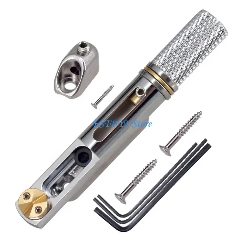 G6DE Guitar Split Bridge Assembly Set Suitable for Headless Electric Guitars Simplified Setups High Performances Tailpiece