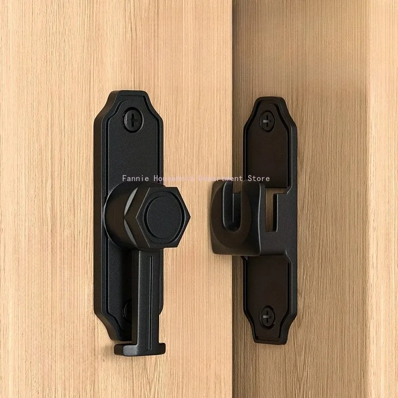 No Drill Latch Aluminum Alloy Door Lock Security Chain Hotel Door Lock Buckle Anti Theft Safety Chain Door Lock view 4