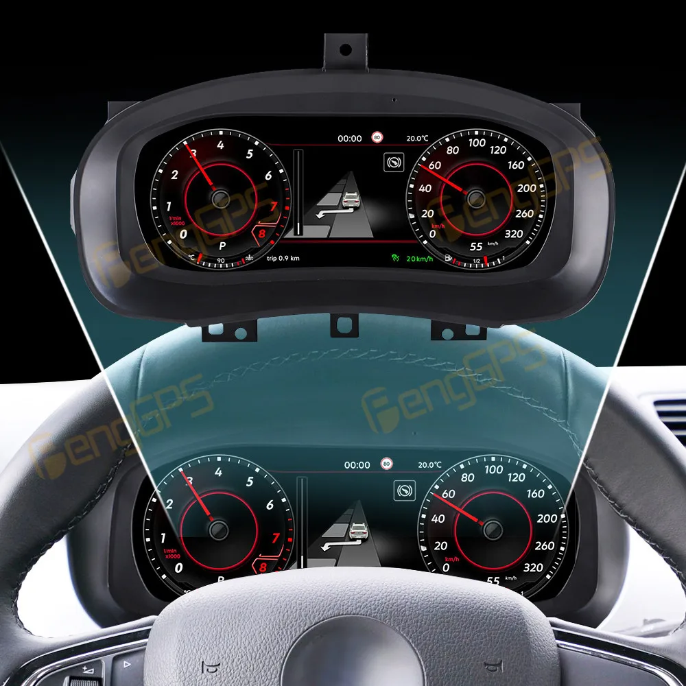 

LCD Digital Cluster For Volkswagen Skoda Fabia 2008-2014 LCD Instrument Panel Speedometer Odometer Dashboard Display