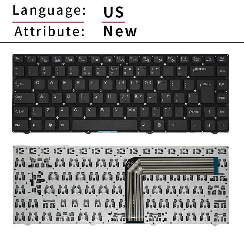 Substituição do teclado do portátil para Acer ONE, US, russo, BR, Brasil, SP, Espanha, Z1401-C2XW, 14, 1401, Z1402, grande retorno