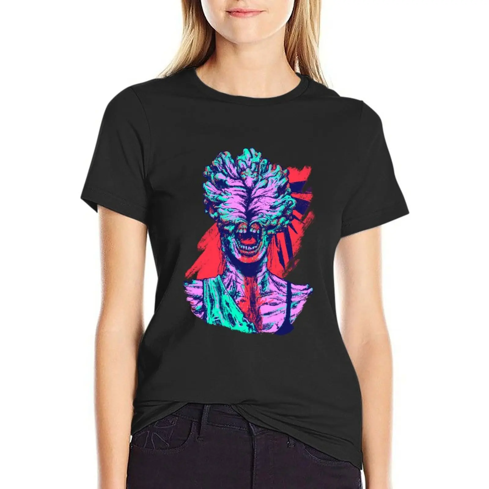 Cordyceps Clicker-Camiseta The Last of Us, ropa de verano, ropa de anime, vestido de camiseta para mujer, talla grande