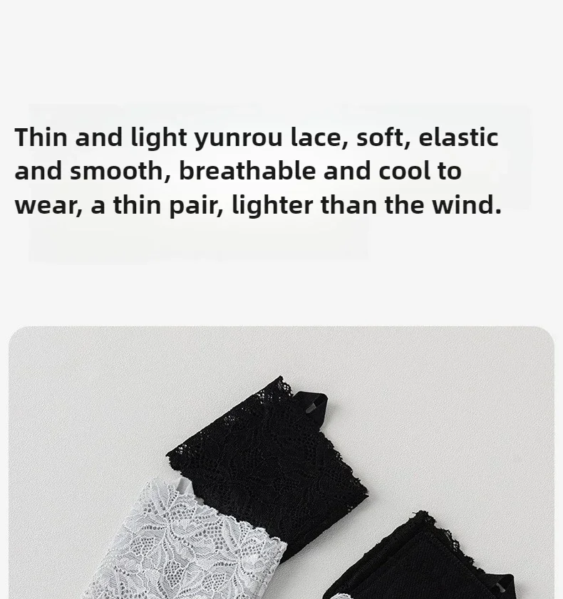 1–10 Paar Damen-Socken mit halber Sohle, rutschfest, unsichtbar, Dessous-Socken für High Heels, Schuhe, Sommer, dünne, atmungsaktive Spitzen-Fußabdeckung – Detail 3