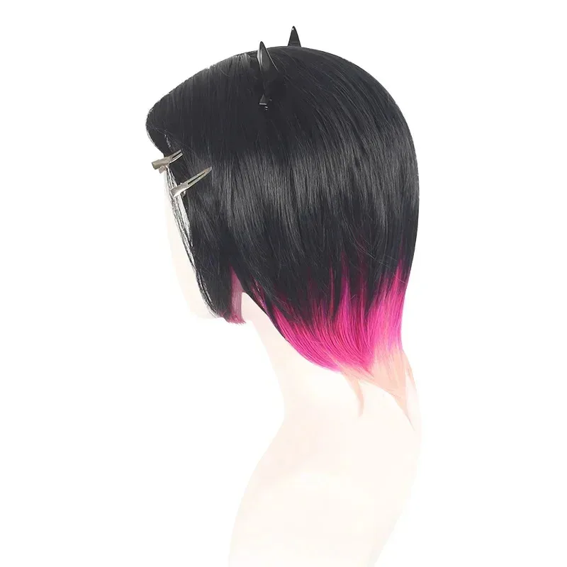 Game Valorant Clove Cosplay Wig Role Play Hair High Temperature Wire For Women Girls