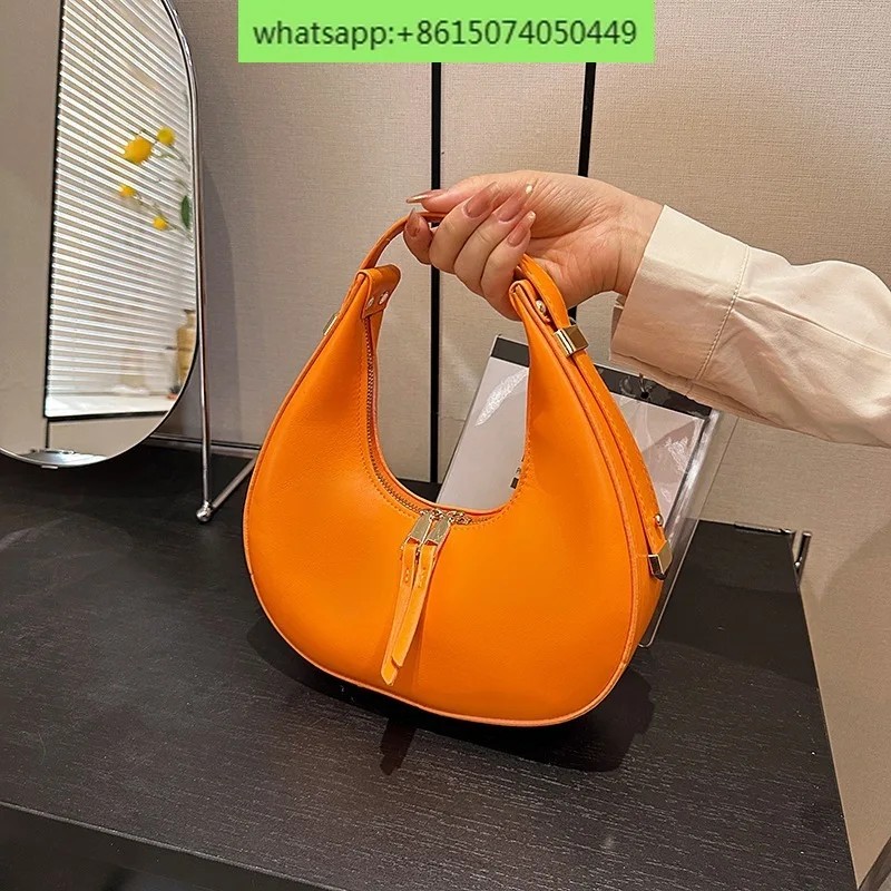 

Crescent Bag Fashion Bag Retro Internet Celebrity Popular Simple Handbag Versatile Shoulder Bag