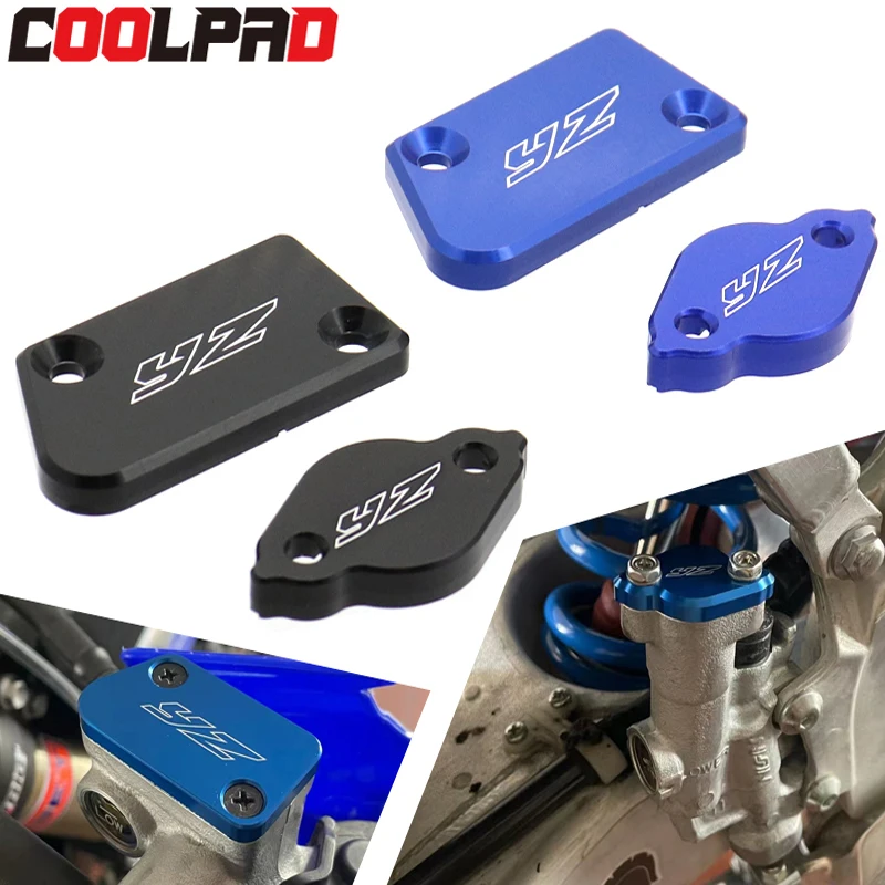 Front Rear Brake Reservoir Covers For YAMAHA YZ125/X YZ250/X/F/FX YZ450F YZ450FX YZ426F YZ250F Motorcycle Oil Fluid Cylinder Cap