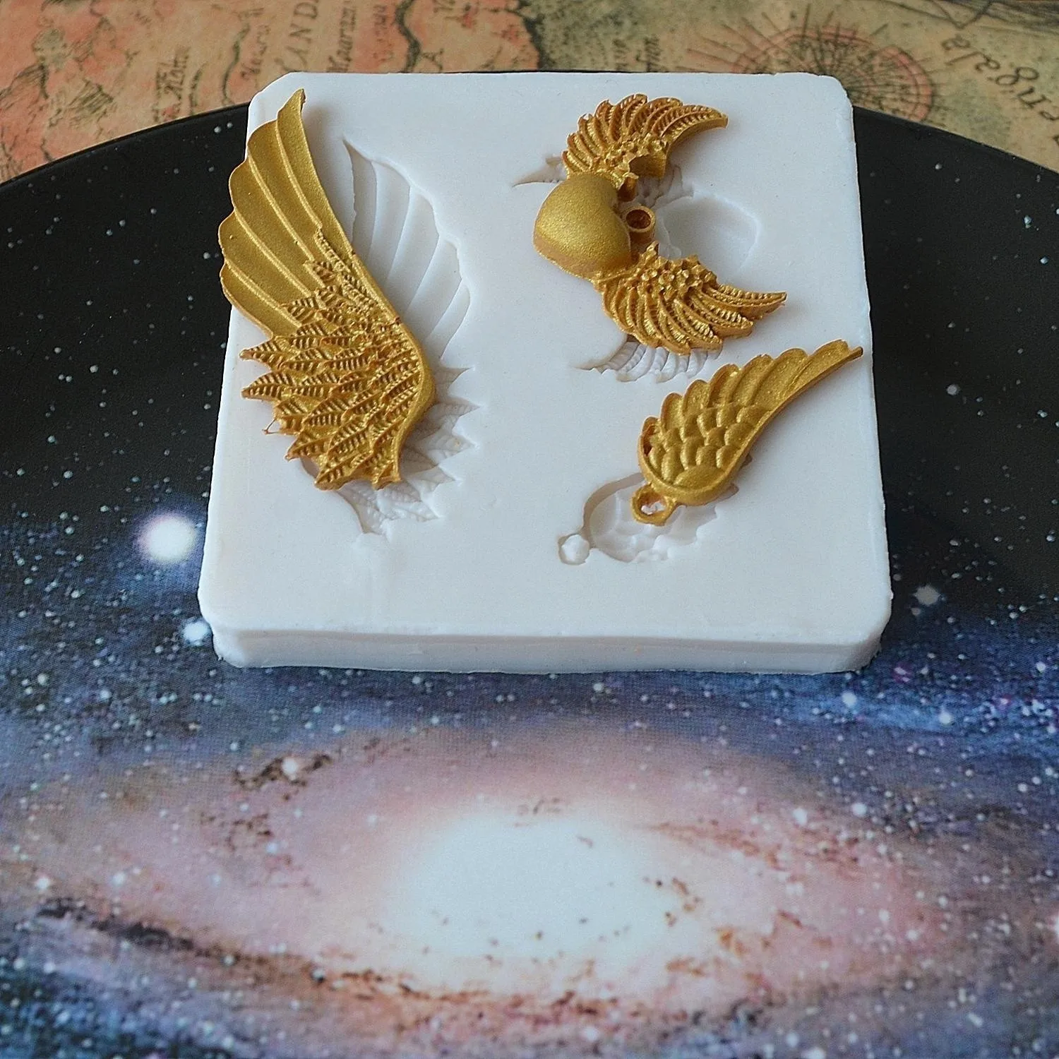 Various Styles Of Angel Wing Silicone Molds Are Used For Various Pendants Accessories Cakes Candies And Chocolate Decoration