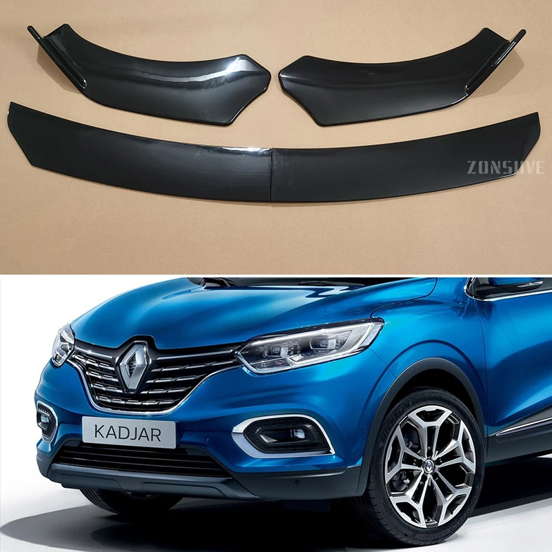 Use For Renault Kadjar 2016--2024 Year Front Bumper Lip Splitter Spoiler Body Kit Accessories