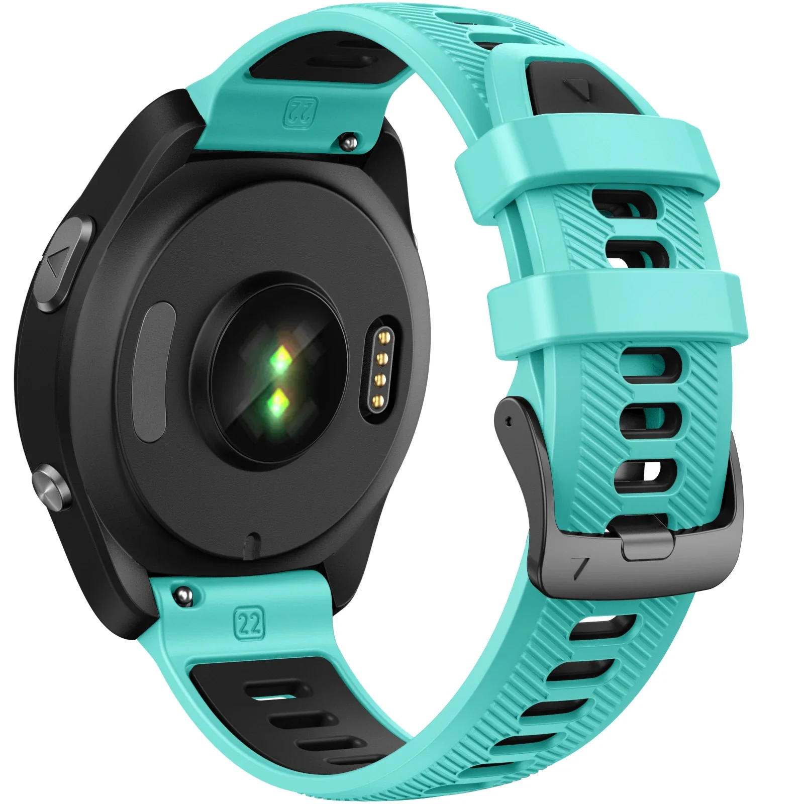 22 مللي متر Garmin الرسمية سيليكون الفرقة سهلة تناسب حزام ل Forerunner 955/945 الأصلي سوار Forerunner 965 حزام ساعة Istinct1 2