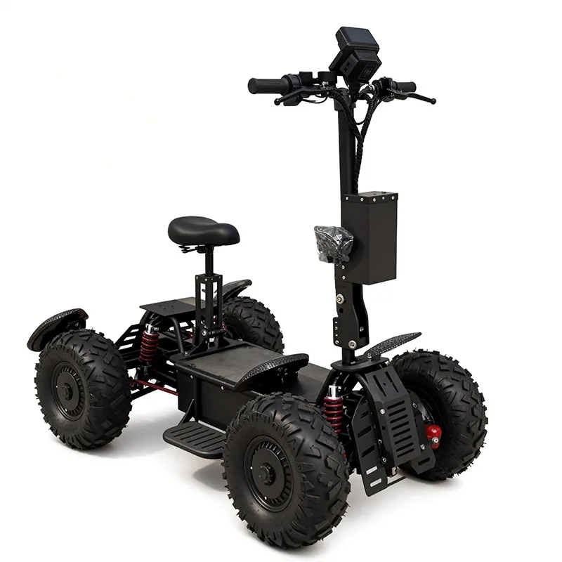 60V Off-road Electric Quad Scooter Dual Wheel Drive 4WD Electric Vehicle Outdoor Hunting High Speed Patrol