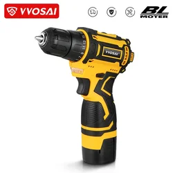 VVOSAI 16V MAX Brushless Cordless Drill 32N.m Electric Screwdriver 25+1 Torque Settings 2-Speeds MT-Series Power Tools