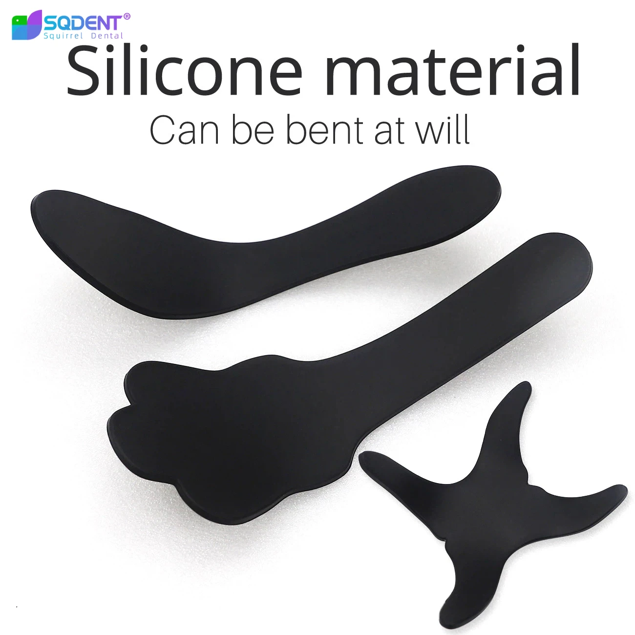 SQDENT Autoclavable Dental Photo Contrast Plate Photographic Black Background Plate Oral Cheek Palate Contrast Plate