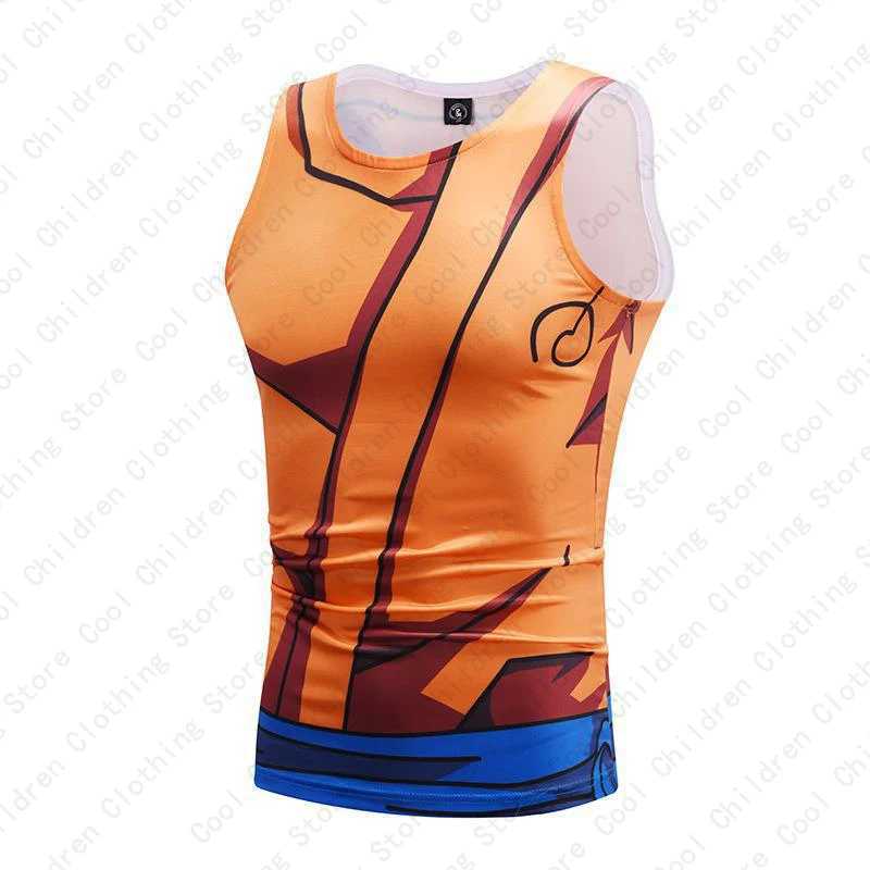 New Summer Japanese Anime Boy Casual Vest Dragon.Ball 3D Printed Sports Top KID/Adult Quick-Drying Anime Breathable Vest T-Shirt