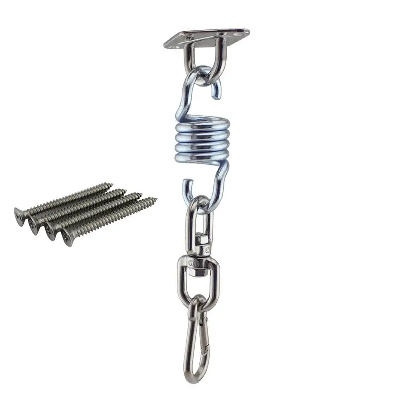 Kit de ganchos para colgar Hamaca, columpio giratorio de 360 grados de alta resistencia, ganchos Ultra duraderos para columpio, silla, Yoga, gimnasio múltiple para interiores y exteriores