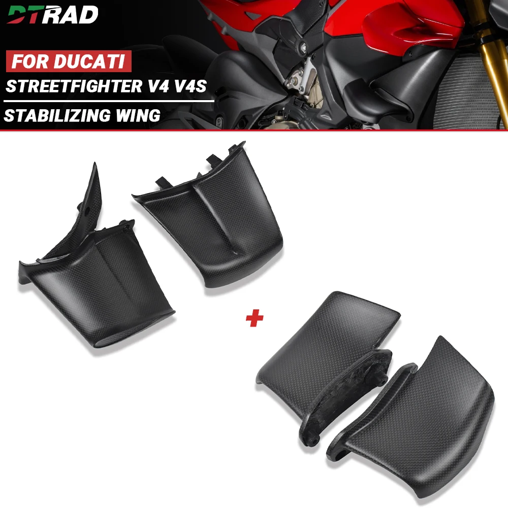 

Новинка для Ducati Streetfighter V4 V4S MY 2025+ – Верхний стабилизирующий спойлер и нижний обтекатель из настоящего карбона, деталь для модификации мотоцикла