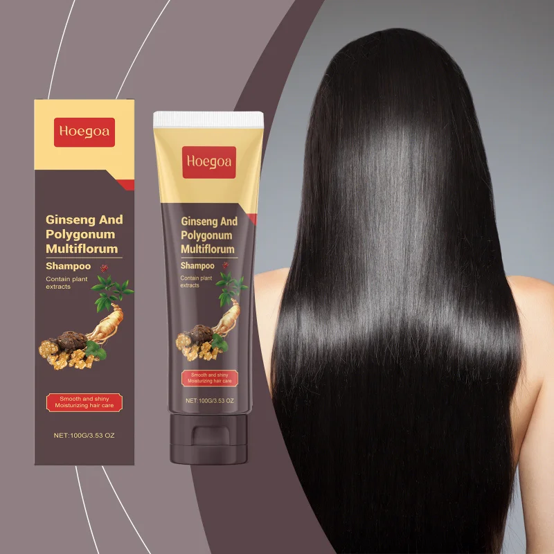 

Ginseng & Polygonum Shampoo - Nourishes Scalp & Enhances Shine for Darker, Healthier Looking Hair with Herbal Care