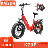 KAISDA K20F Electric Bike, 250W Motor Bike, 36V 25Ah Battery, 20*4.0-inch Fat Tires E-Bike, 25km/h Max Speed, 80-120km Range