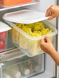 Refrigerator Fresh-keeping Storage Box Food Grade Seal Leak Proof Fruit Vegetable Egg Kitchen Storage Tank Kitchen Organizers