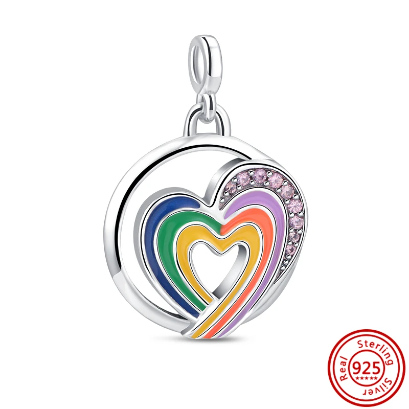 New 925 Silver Rings Styling Two-ring Connector Links Charms Fit Original Pandora Me Rings DIY For Women Jewelry Gift Making