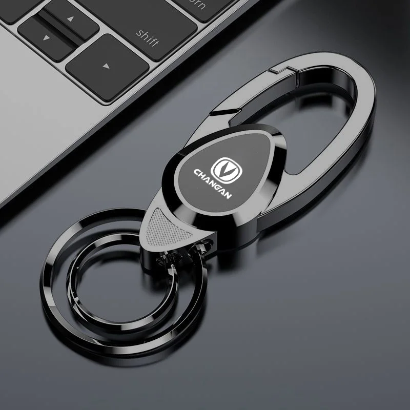 1Pcs Metal Car Key Ring Hook For Changan CS75 Plus CS35 Plus CS55 Plus UNI‑K UNI‑T Anti‑Lost Key Holder Auto Interior Decor Acce