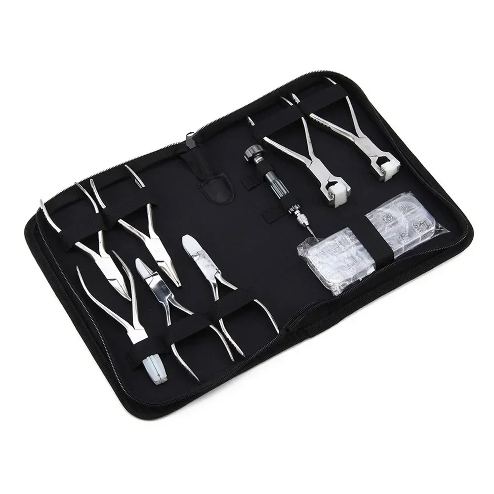 

Optical Eyeglasses Plier Set Nose Pad Temple Bridge Frame Adjusting Nylon Pocket Glasses Repair Hand Tool Kit